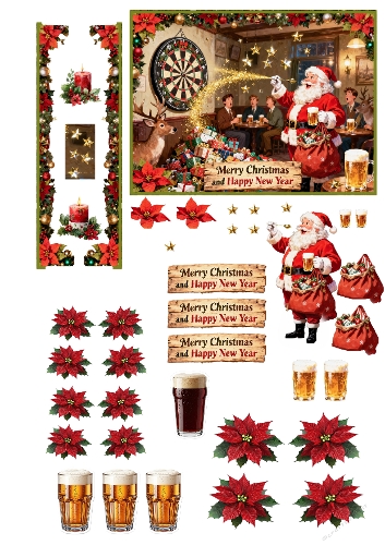 Santa Darts and Beer