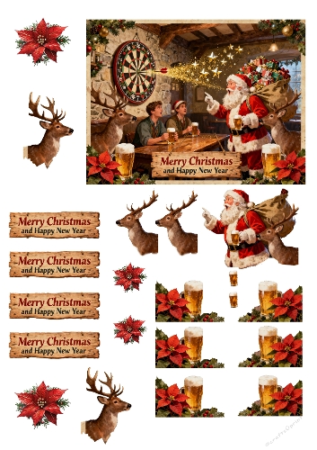 Santa Darts and Beer 3