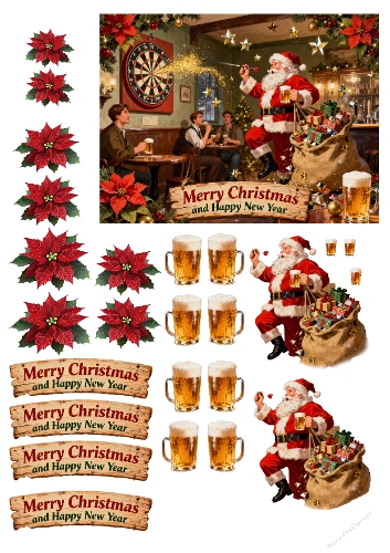 Santa Darts and Beer 4