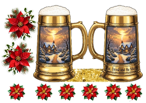 Beer Tankard Large card 03