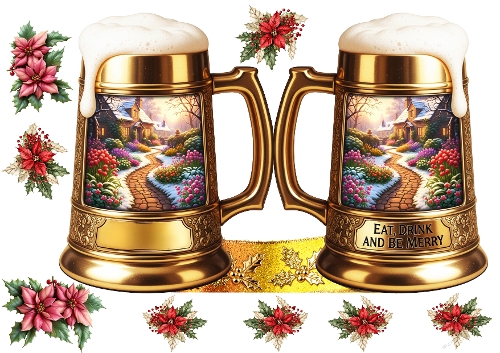 Beer Tankard Large card 05