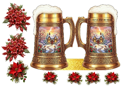 Beer Tankard Large card 06