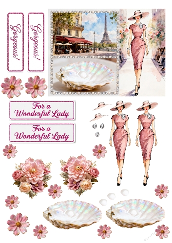 Glamour Ladies Decoupage 02