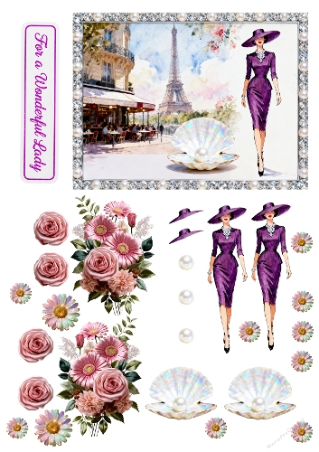 Glamour Ladies Decoupage 03