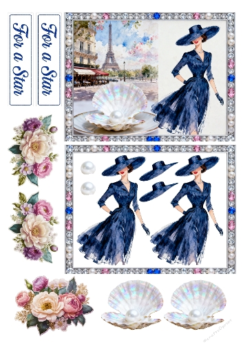 Glamour Ladies Decoupage 04