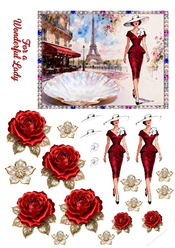 Glamour Ladies Decoupage 05