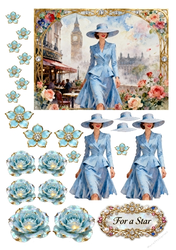 Glamour Ladies Decoupage 07