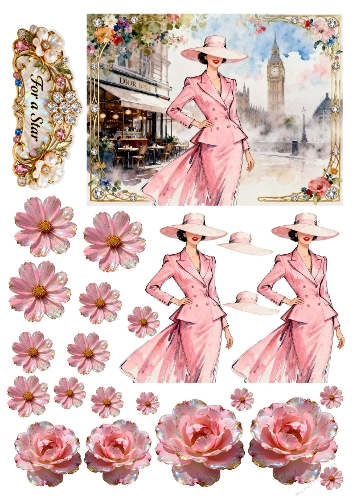 Glamour Ladies Decoupage 10