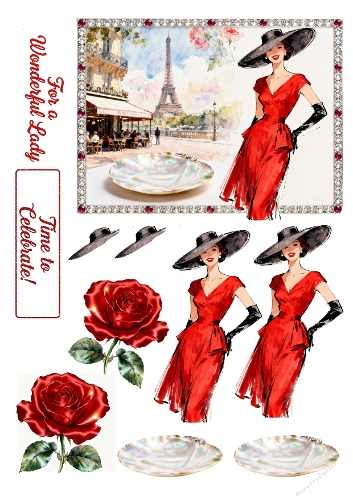 Glamour Ladies Decoupage 11