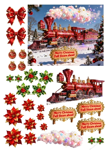 Merry Christmas Full Steam Ahead 1