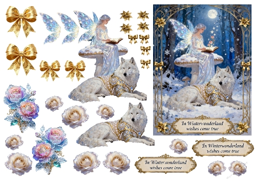 Winterland Decoupage large card 3