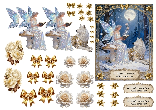 Winterland Decoupage large card 4