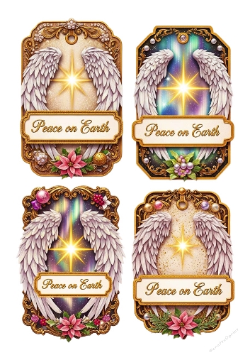 Giant Gift Tags Peace on Earth 04