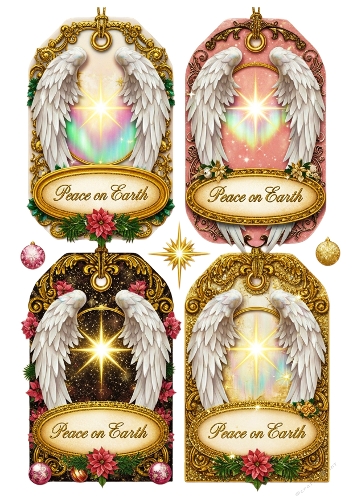 Giant Gift Tags Peace on Earth 05