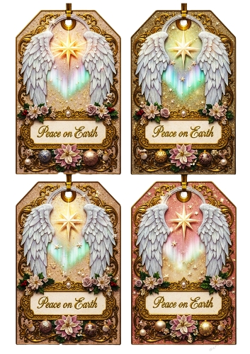 Giant Gift Tags Peace on Earth 06