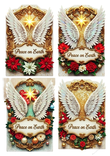 Giant Gift Tags Peace on Earth 13