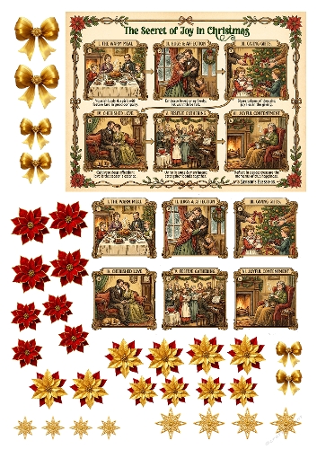 The Secret of Joy in Christmas 1, Decoupage