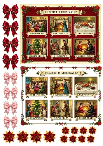 The Secret of Christmas Joy, Decoupage
