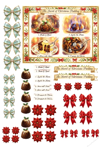 The Secret of Christmas Pudding, Decoupage