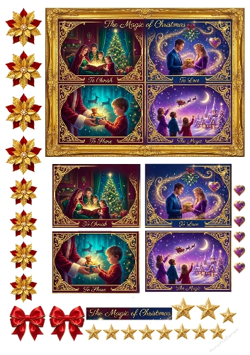The Magic of Christmas Diorama Decoupage 1