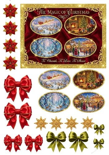 The Magic of Christmas Diorama Decoupage 2