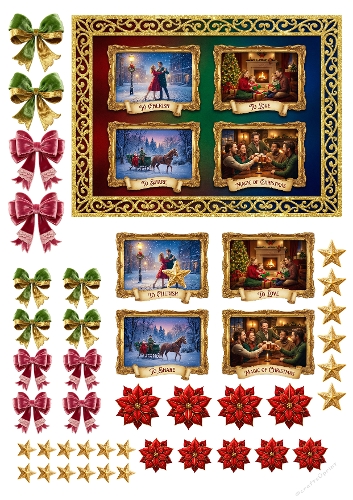 The Magic of Christmas Diorama Decoupage 3