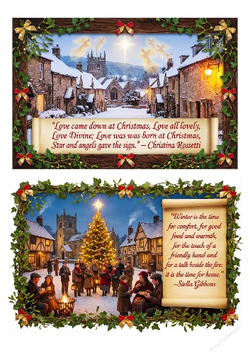 Christmas Quote 3 Rossetti and Stella Gibbons