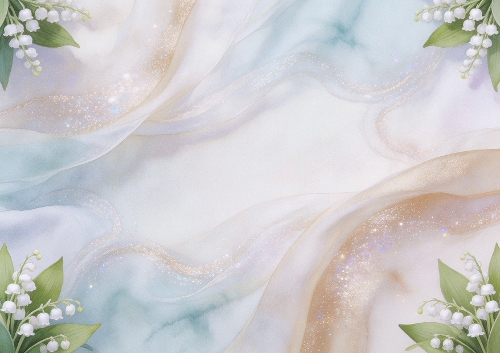 Corner Lilly of the Valley Background 3