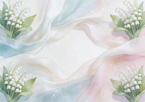Corner Lilly of the Valley Background 4