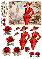 Glamour Ladies Decoupage 08