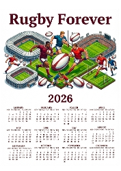 Calendar 2026 Rugby Forever