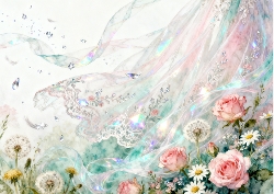 Dazzling Veils Background 1