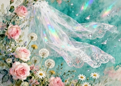 Dazzling Veils Background 4