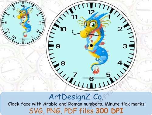 Clock face with Arabic and Roman numbers. Minute tick marks. Vintage, clock, cream, wedding, invitation, birthday, back to school, animals, time, shaped, sea, summer, back to school, work, old fashioned
