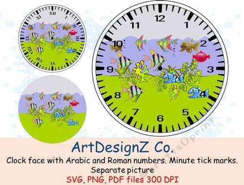 Beautiful clock face with Arabic and Roman numbers. Minute tick marks. Separate picture included. Elegant Celebrations and holidays. clock, cream, wedding, invitation, birthday, education, love, time