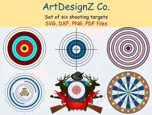 Set of Shooting targets. Appropriate for optics and open (iron) sights. Target Practice. Air pistol. Male, birthday, boy, dad, grandfather, father, military, army, plane, vintage