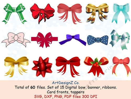 Set of digital banner ribbons. Appropriate for card fronts. Toppers, birthday, anniversary, female, male, adult, children