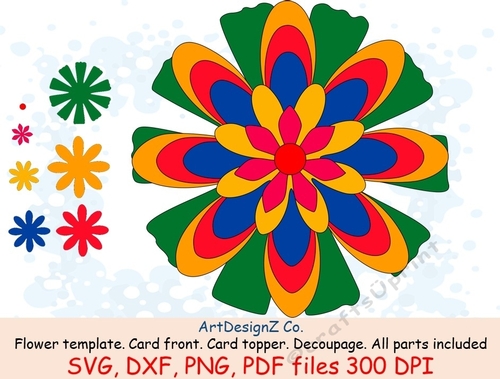 Paper and felt flower template and silhouettes. Appropriate for card fronts. Birthday, decoupage, felt, felting, beautiful, handmade, Christmas, flowers, poinsettias, bells, swans and roses, watercolor, garden 