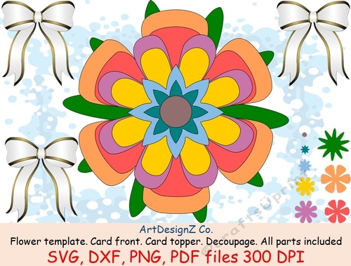 Svg, flower, templates, 3d, petal, cut