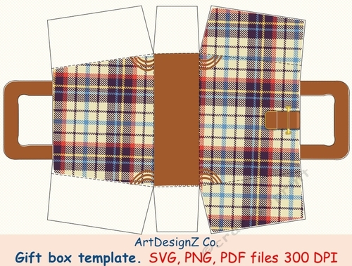 Beautiful gift box template. Svg, clipart, basket, birthday, fathers day, wedding, mothers day, Halloween, Easter