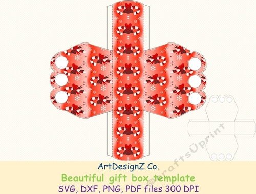 Beautiful gift box template. 