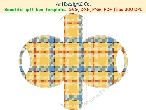 Beautiful gift box template. Simple box, curved box, circle box, storage box, shipping box. 