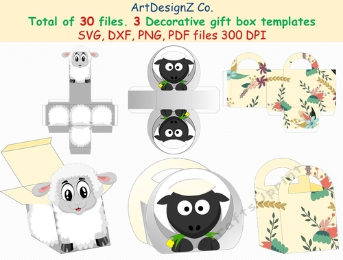 Beautiful various gift box templates