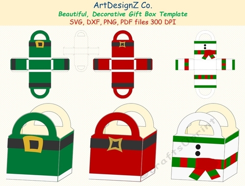 Total of 22 files. Beautiful decorative gift box templates. Vector and ...