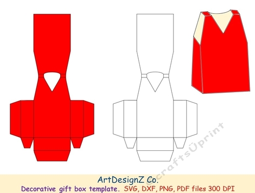 Vest, singlet, tank top, sport gift box template