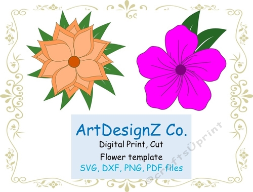 Svg, flower, templates, 3d, petal, cut