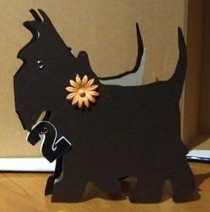 Dog Shaped Card