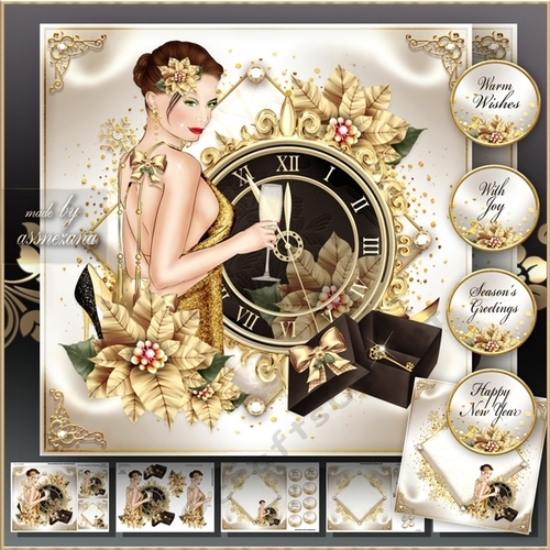 Elegant Holiday Celebrations Clock Mini Kit