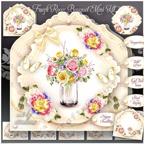 Fresh Roses Bouquet Mini Kit
