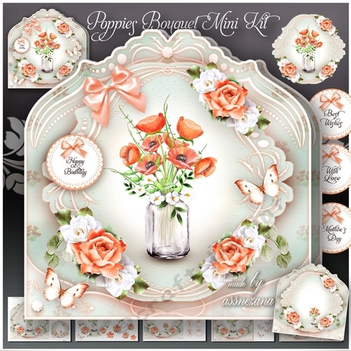 Poppies Bouquet Mini Kit